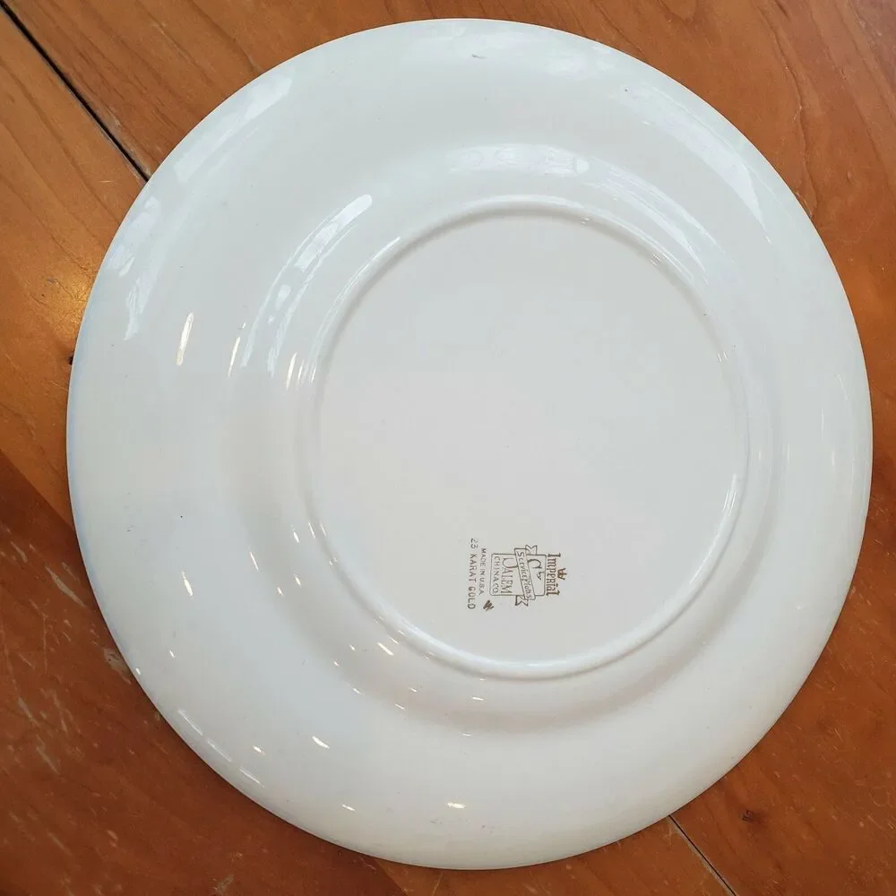 2x‎ Imperial Salem China 23 Karat Gold Victorian Ladies 10.75